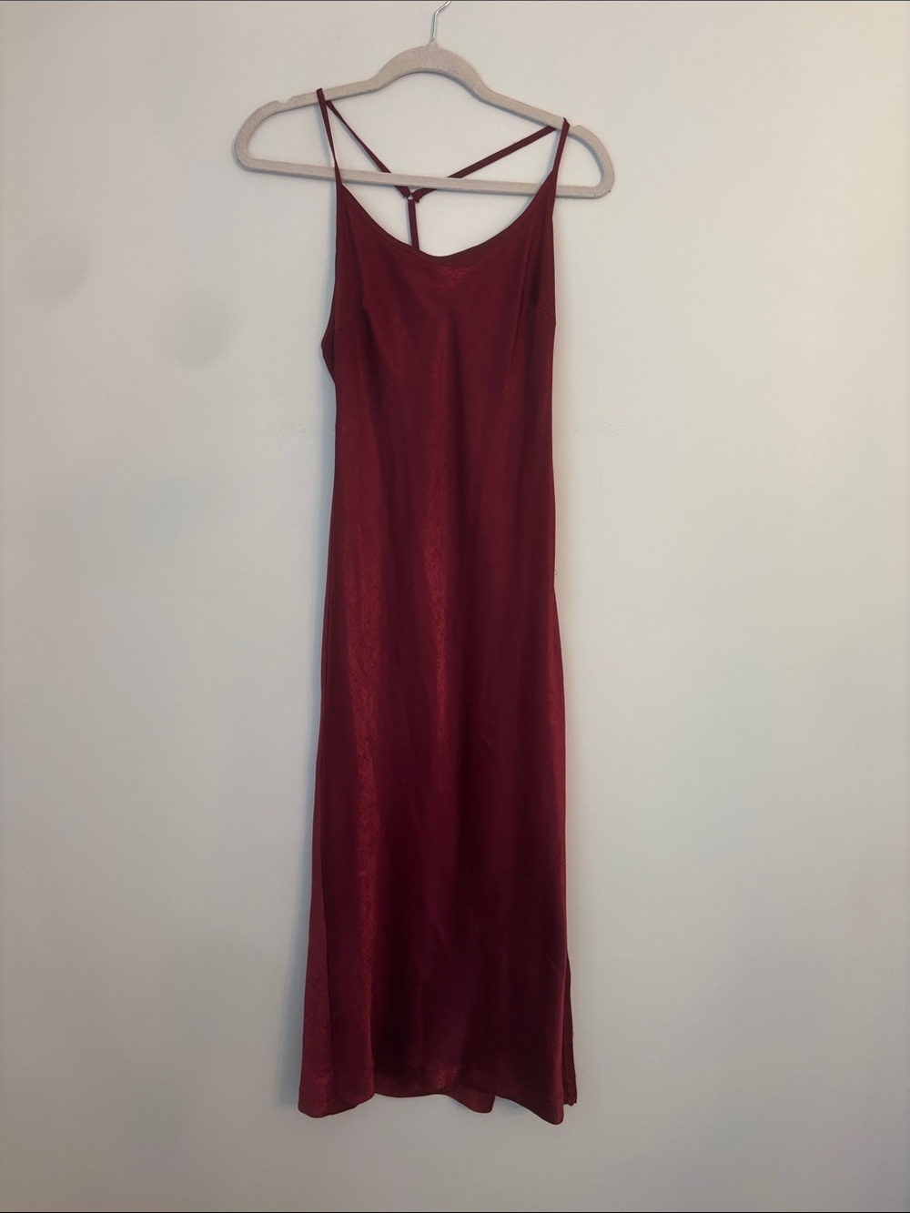 Lulus Burgundy Midi Dress
